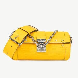Louis Vuitton Papillon Trunk Jaune Epi Leather Handbag